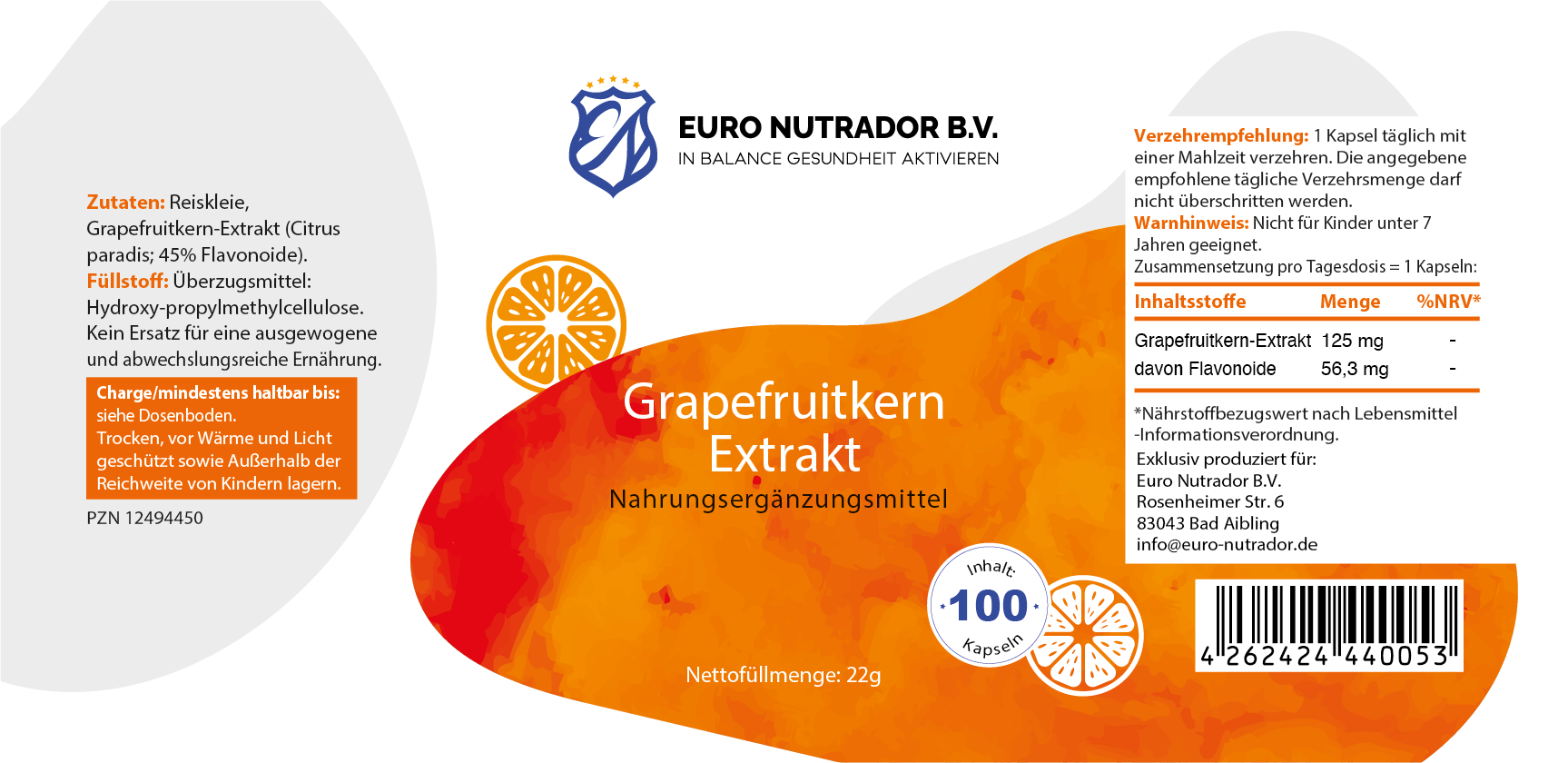 Capsules met grapefruitzaadextract